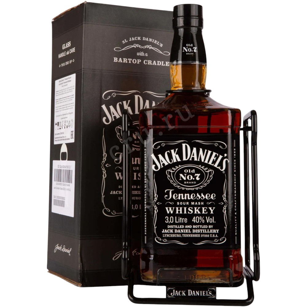 Виски Jack Daniel's 3 л. В подарочной коробке
