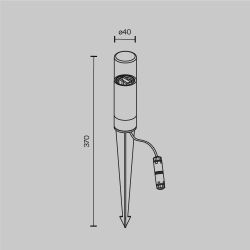 Уличный грунтовый светильник Maytoni   O437FL-01GF