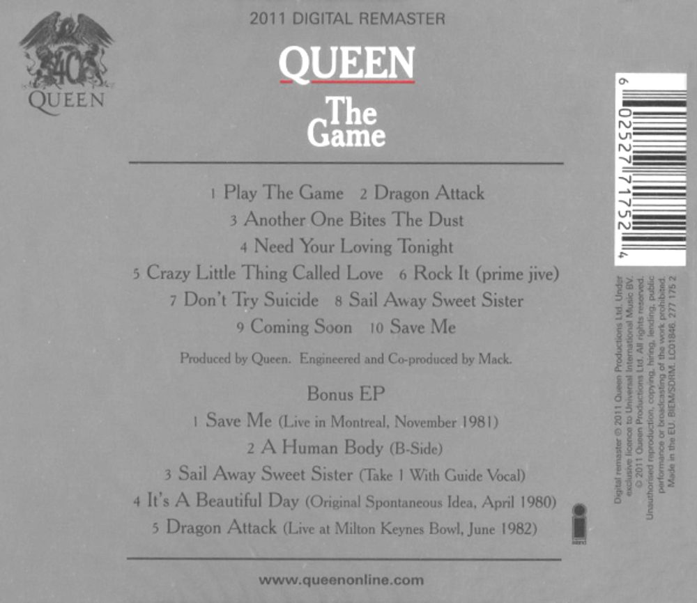 Queen / The Game (Deluxe Edition)(2CD)