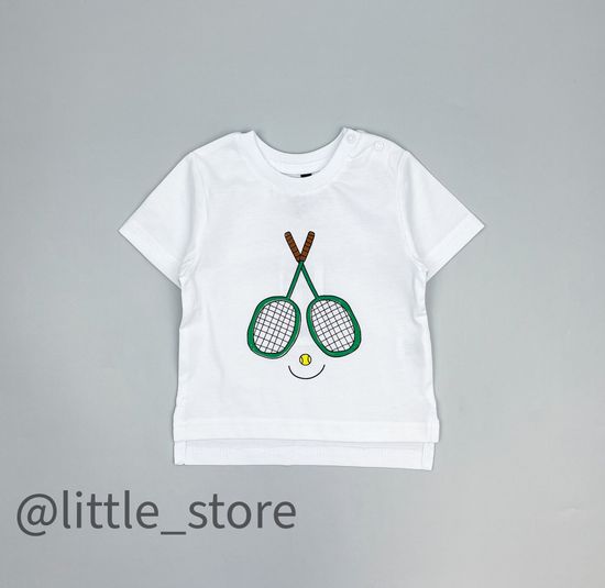 Футболка хлопковая "Теннис" Белая