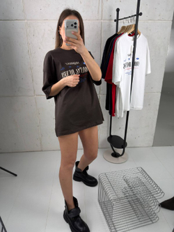 Футболка женская артикул 703 цвет "шоколад"