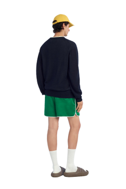 ZARA X BENITO ANTONIO СВИТЕР ИЗ 100% ЛЬНА, СИНИЙ