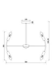 Люстра FR5087PL-10B Ингрид E14x10 Freya fr5087pl-10b