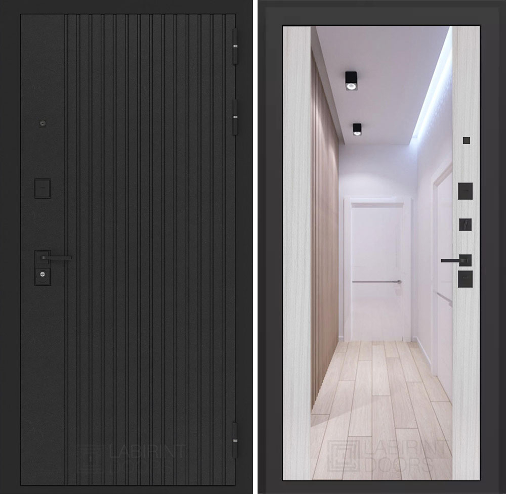 Бункер 06-зеркало МАХ сандал белый