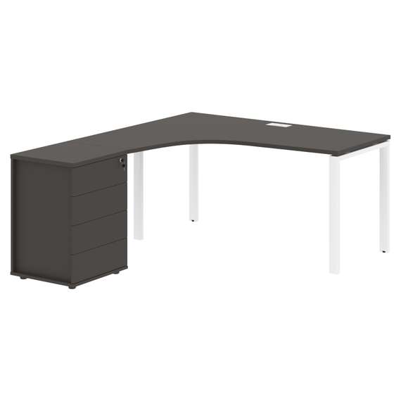 Стол эргономичный с тумбой EUCET 1518(L)  1560х1880х750 EDIS