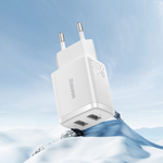 Зарядное устройство Baseus Compact Charger 2U 10.5W - White