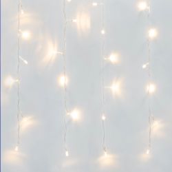 ULD-C3020-160-DTA WARM WHITE IP20 Занавес светодиодный. 3х2м. 160 светодиодов. Теплый белый свет. Провод прозрачный. TM Uniel