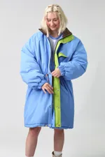 Парка Choompu оверсайз голубая