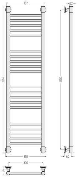 Сунержа Богема+ прямая 1200х300
