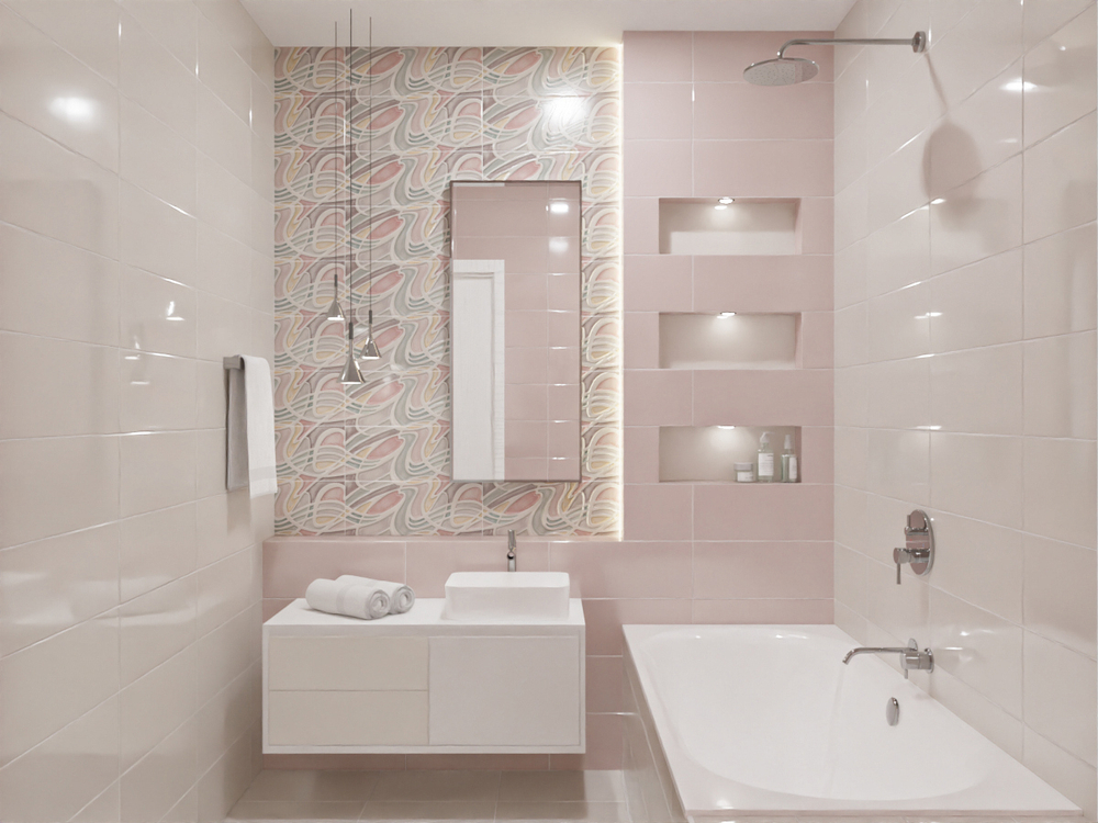 Плитка настенная Azori Brillo Struttura 20.1x50.5 см 1.32 м² глянцевая цвет разноцветный