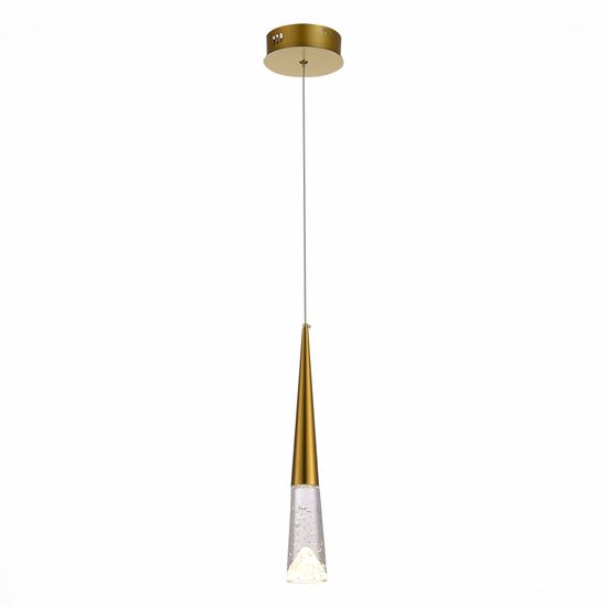 SL6111.203.01 Люстра подвесная ST-Luce Золотистый/Прозрачный LED 1*3W 3000K SOLLEN