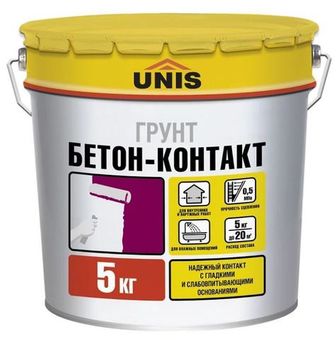 Грунтовка Unis Бетон-Контакт 5 кг