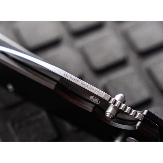 Нож Boker 01SC091 Rockstub Black клинок из стали 440B, рукоять Алюминиевый сплав (6061 T-6)