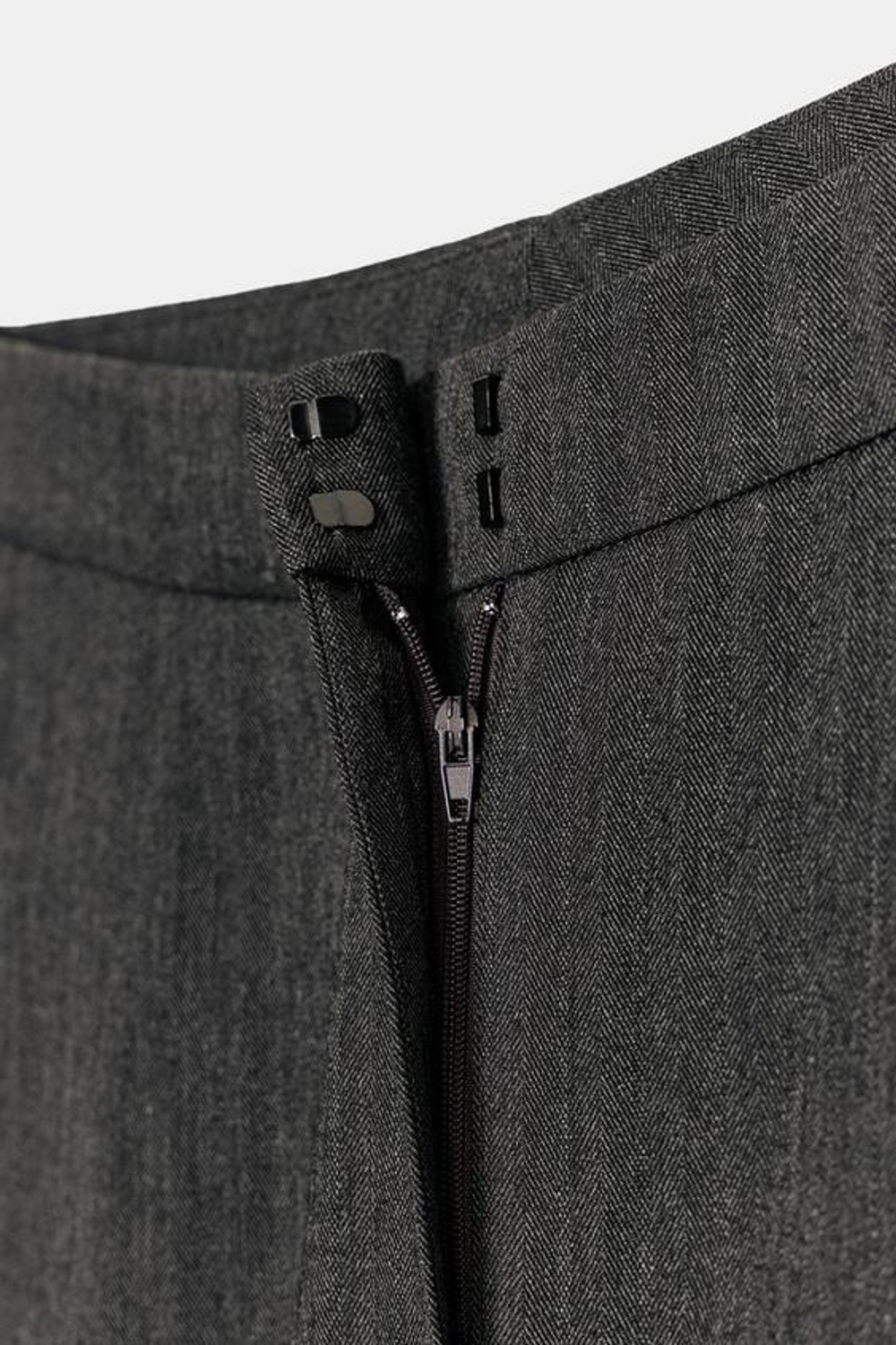 ZARA БРЮКИ-БАЛЛОНЫ СТРУКТУРНОЙ ТКАНИ — ZW COLLECTION, АНТРАЦИТОВО-СЕРЫЙ