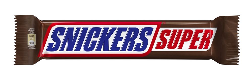 Батончик шоколадный Snickers супер 80г