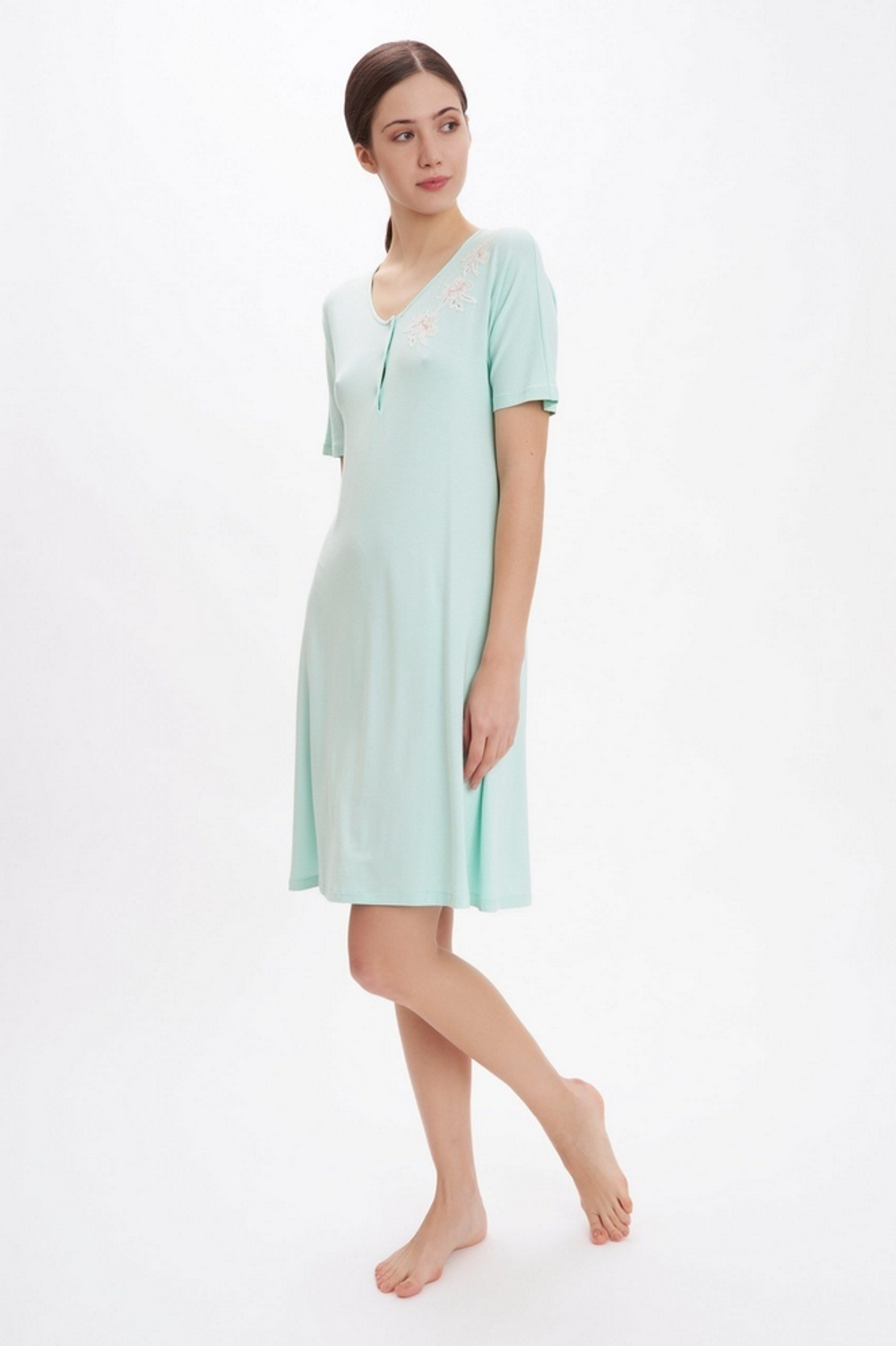 Ночная сорочка Flora Lastraioli Vera 5460 elba голубая