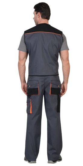 Жилет "Сириус-Манхеттен" (т.серый/черный/оранжевый)