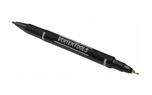 МАРКЕР СТРОИТ.ЧЕРНЫЙ двухсторонний (10/ 100/ 2800), шт