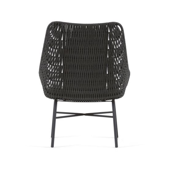 Веревочное кресло Abeli черного цвета La Forma Испания 