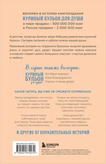 Куриный бульон для души. Создай себя заново. 101 вдохновляющая история о фитнесе, правильном питании