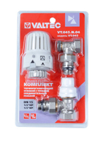 Комплект термостатический для радиатора 1/2" угловой VALTEC (VT.045.N.04)