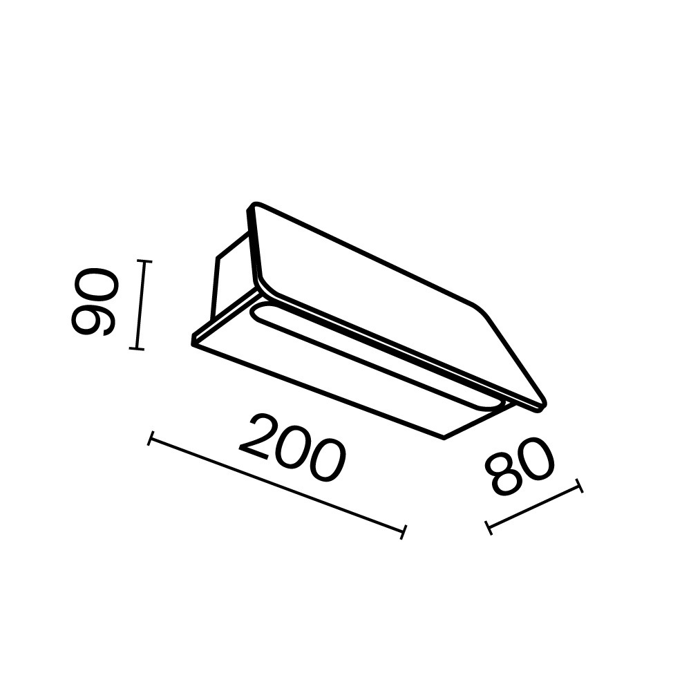 Уличный настенный светодиодный светильник Maytoni Trupp O429WL-L6GF3K