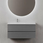 Тумба с раковиной Sancos Folk 100 FL100 Grey soft левая/правая