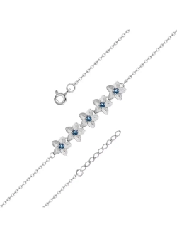 Серебряный браслет из лотосов