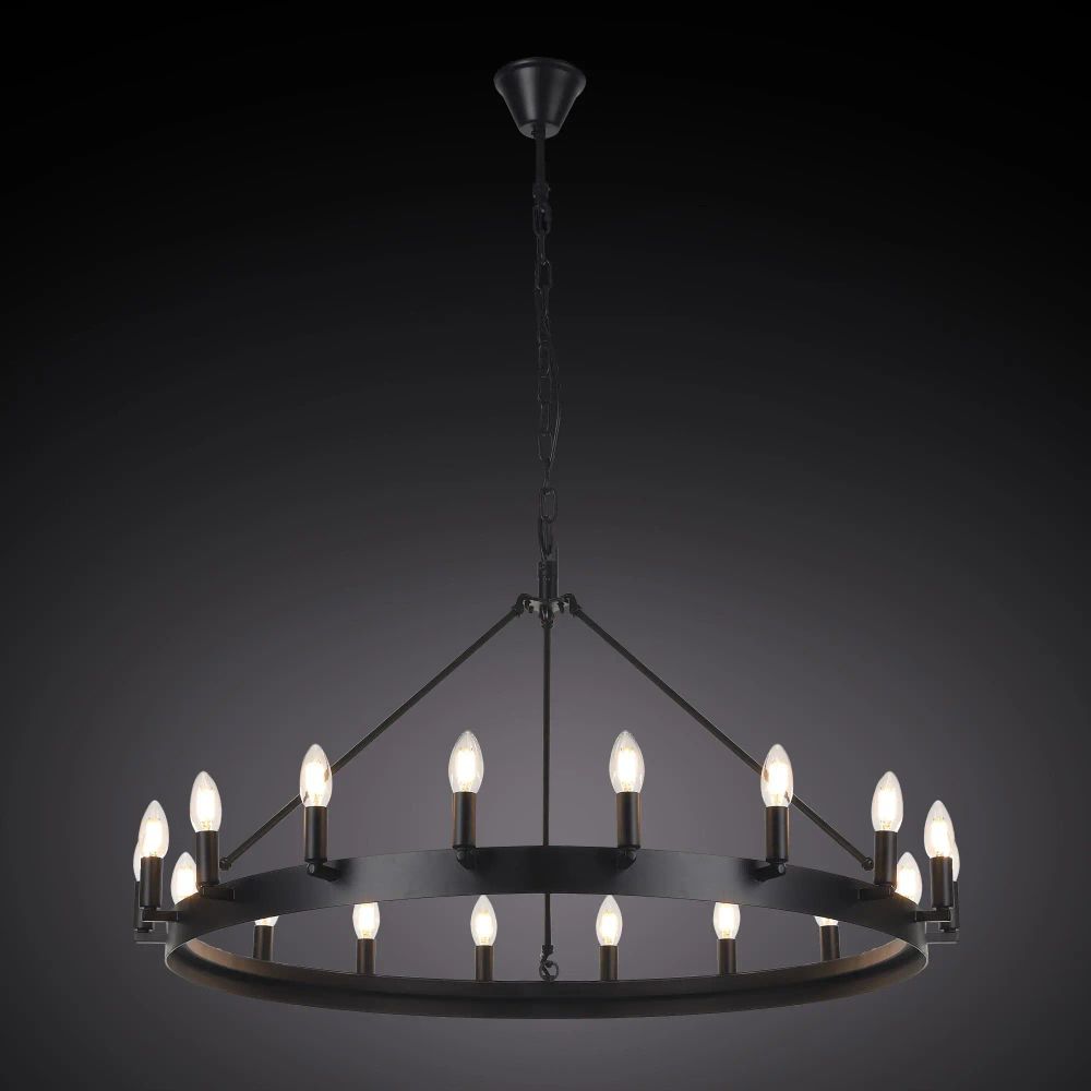 Citilux Смитсон CL470118 Люстра замковая подвесная Чёрная