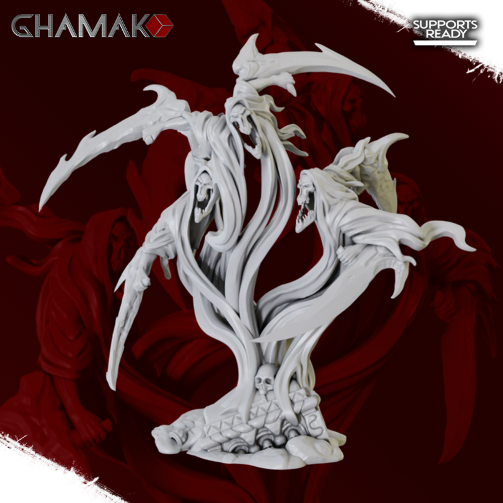 Grand Alliance Death Nighthaunt Spirit Hosts Злобные духи №1 миниатюра для dnd, днд, pathfinder, фентези, Настольная игра, НРИ, Варгейм, РПГ