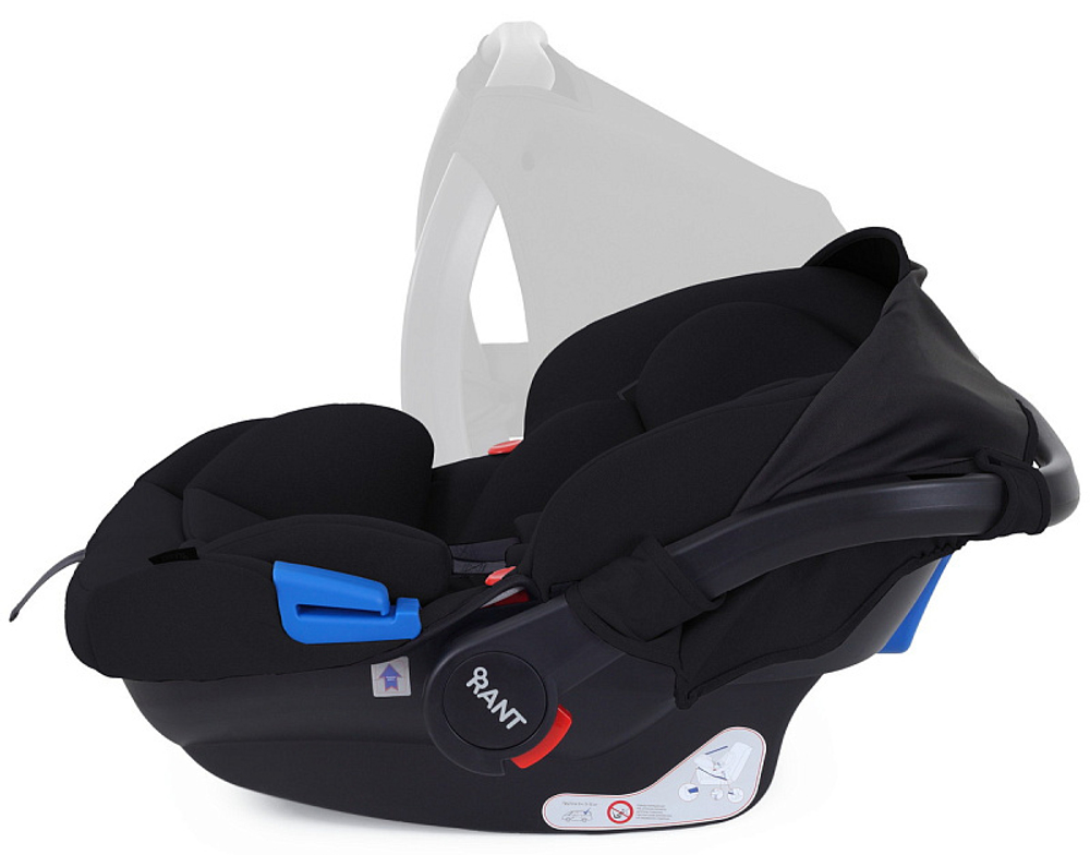 Детская коляска Rant Falcon Soft Therm 3 в 1 с автокреслом Cruise Black Black