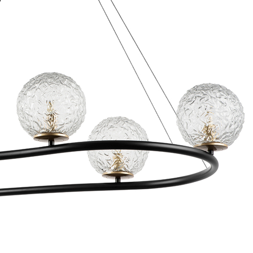 815267 Люстра BARI 6х10W(led) G9 ЧЕРНЫЙ МАТОВЫЙ/ЗОЛОТО