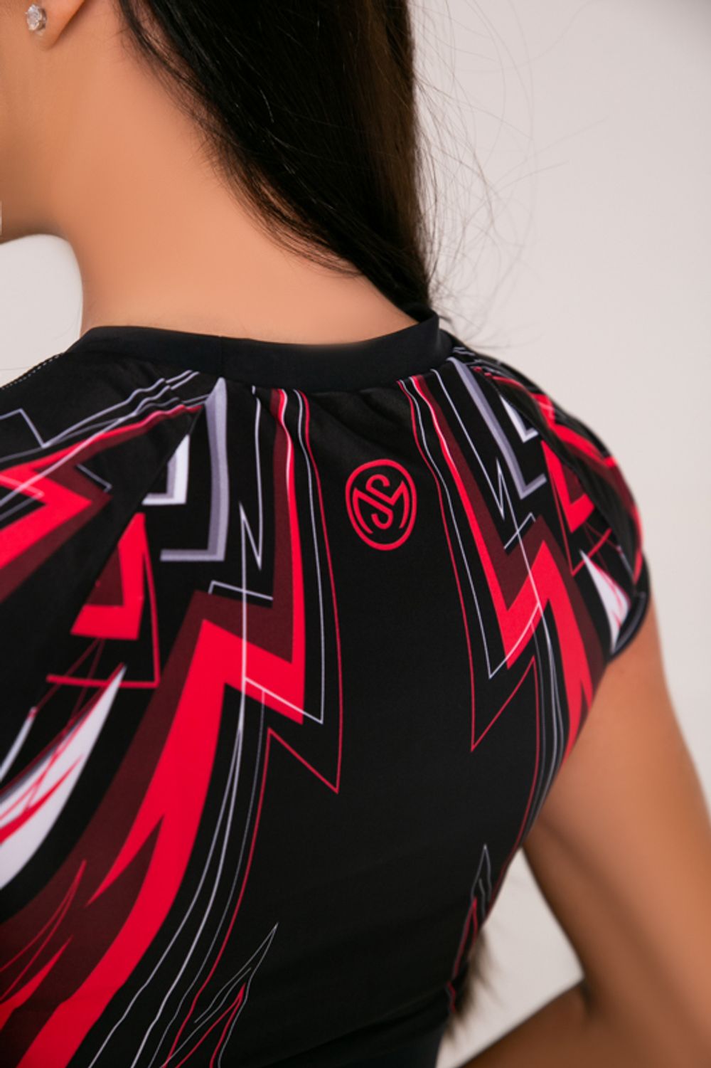 Короткий рашгард с коротким рукавом Lightning, Pink