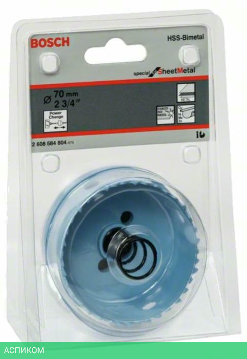 Коронка Bosch Sheet Metal D 70 мм 2.608.584.804