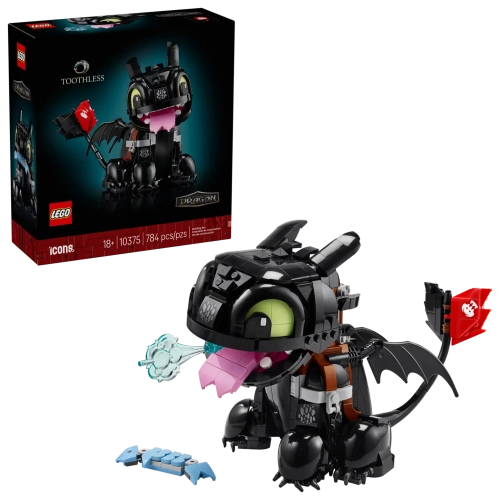 Конструктор LEGO Icons 10375 Как приручить дракона: Беззубик