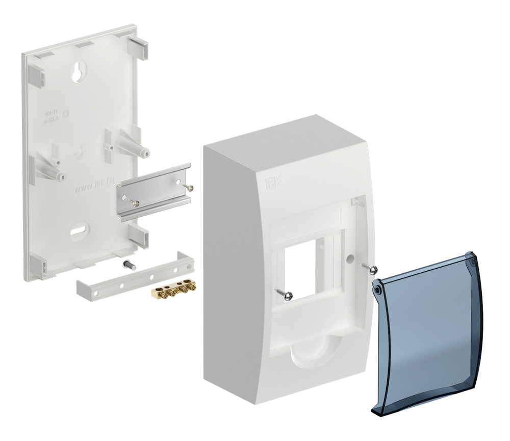 KREPTA 3 Корпус пластиковый ЩРН-П-4 IP41 белый IEK