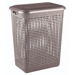 Корзина для белья 50л, 420х310х560 мм (коричневый)