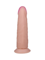 Фаллоимитатор на присоске из неоскин - 18,5 см. (Цвет: телесный)