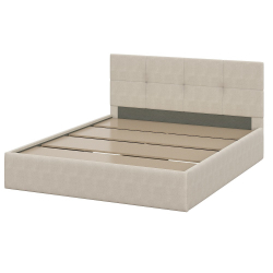 Кровать с основанием двойная №4, Бежевый