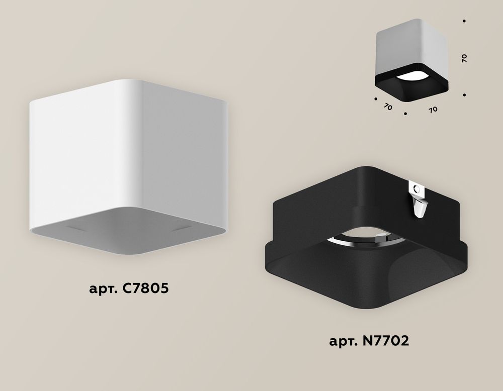 Ambrella Комплект накладного светильника Techno XS7805002