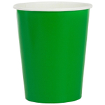 Стаканы бумажные в зеленом цвете, 250 мл, 6 шт