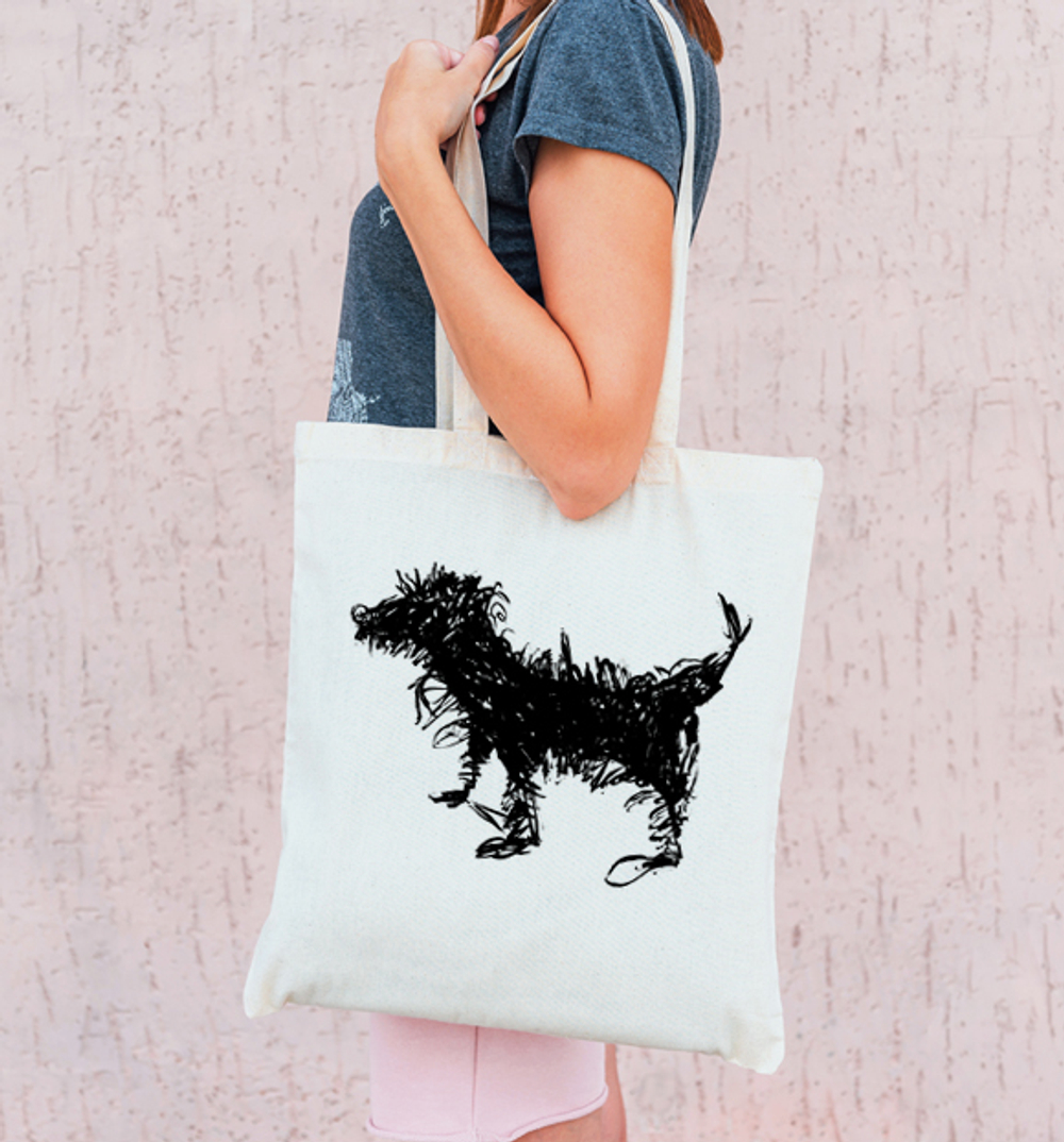 Тканевая сумка "Собака - барабака"