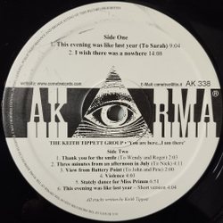 Винтажная виниловая пластинка LP The Keith Tippett Group You Are Here I Am There (Italy 2006)
