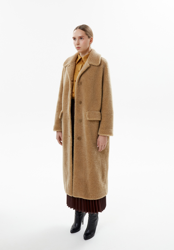 Шуба меховая, коричневый