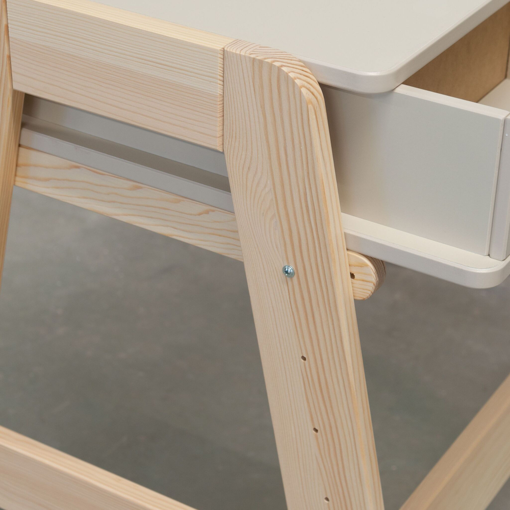 Письменный стол 2 ящика Чек, бежевый МДФ