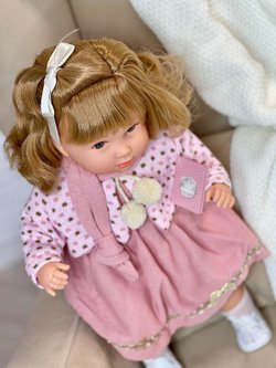 Кукла Berbesa мягконабивная 42см SANDRA в пакете (4417K)