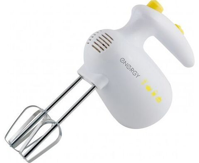 Миксер Energy EN-245, 5 скоростей, 200Вт, венчики, крюки для теста