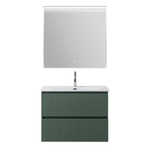 Тумба с раковиной подвесная BelBagno UNO-800-2C-SO-VO Еловый матовый, раковина белая BB-8099-80