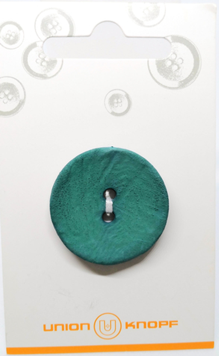 Пуговицы №1222 UNION KNOPF, 30 мм, изумруд, 1 шт (10013160/200320/0146501/1_Германия)