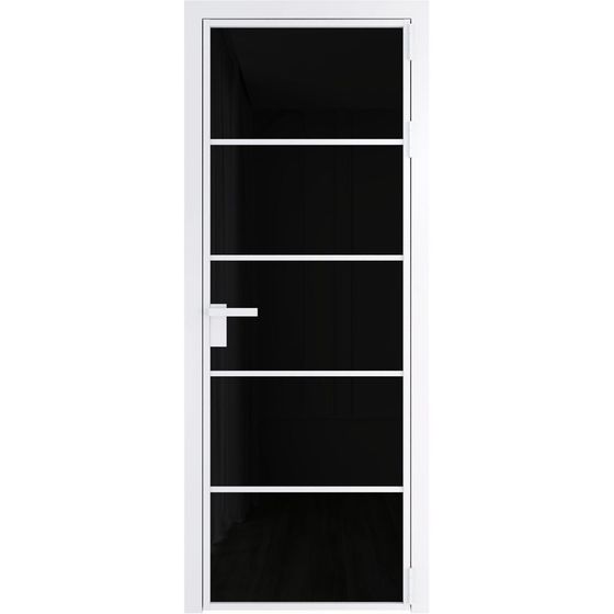 Алюминиевая дверь 14AG вайт остеклённая